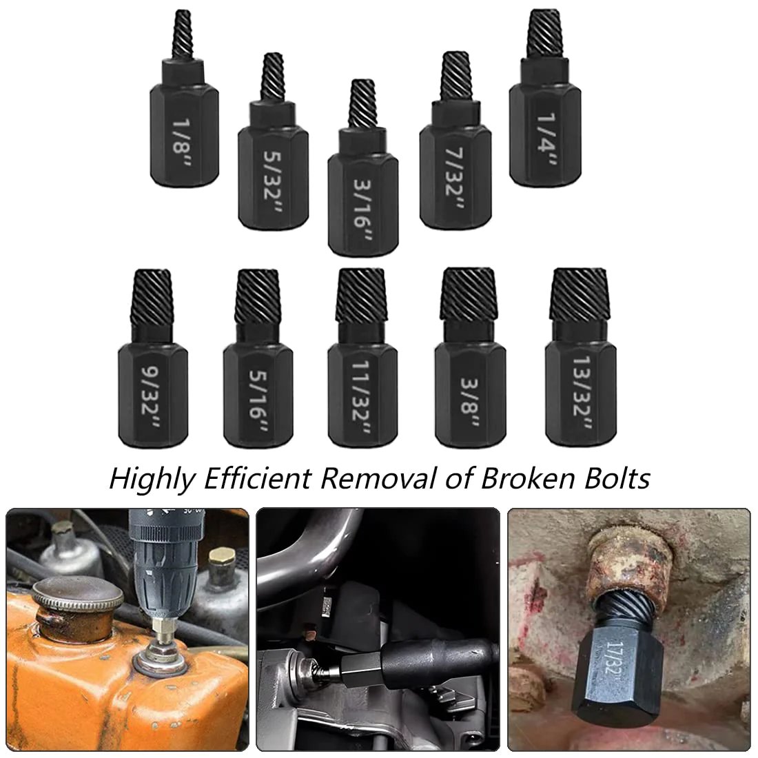 Broken Head Bolt Screw Cap Extractor Broken Head Screw Hexagon Socket Bolt Removal Tool