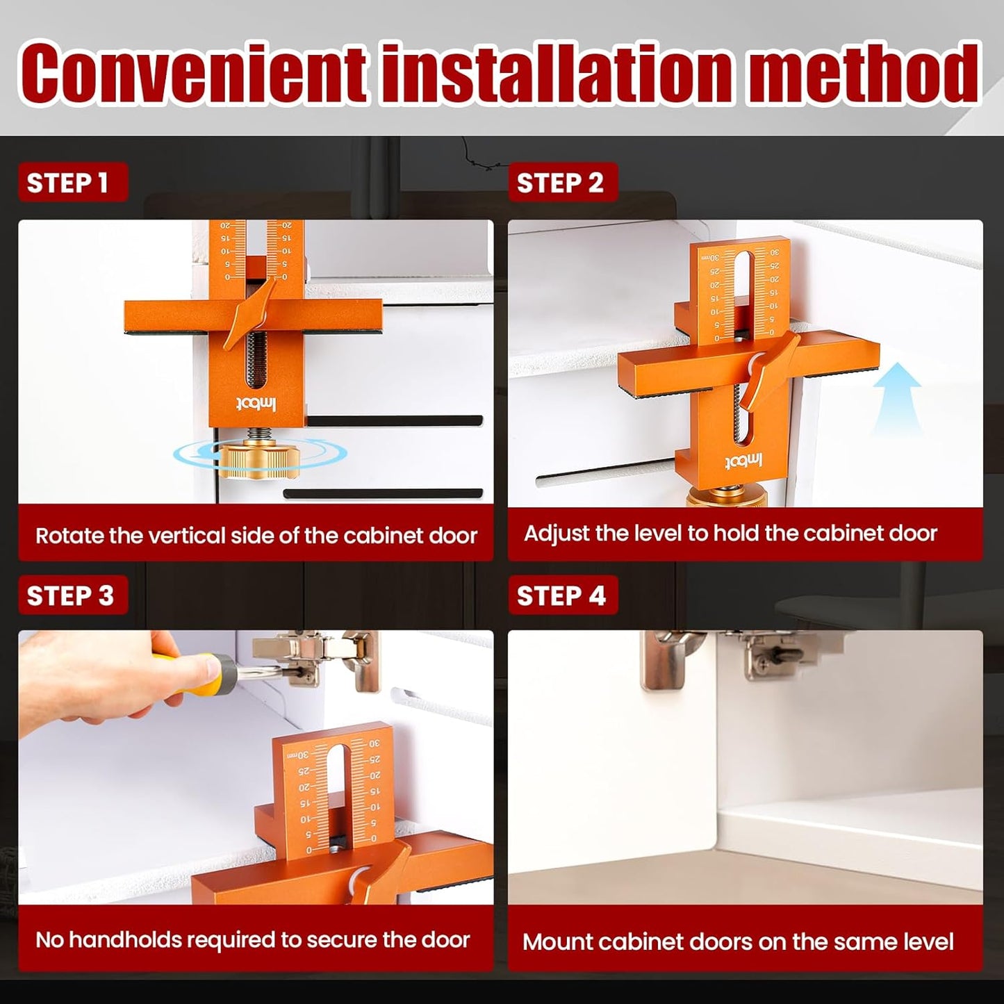 Fivalo™ 2-in-1 Cabinet Door Mounting Jig