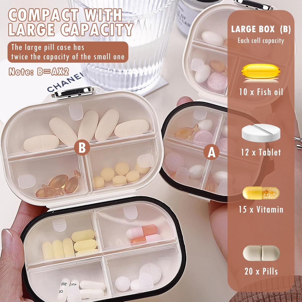 Portable Daily Pill Case