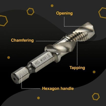 Thread Tap Drill Bits 6Pcs Set