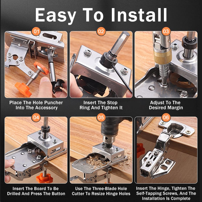 Woodworking 35mm Hinge Boring Jig